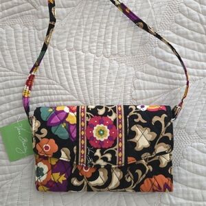 NWT Vera Bradley Black Floral Women's Bag